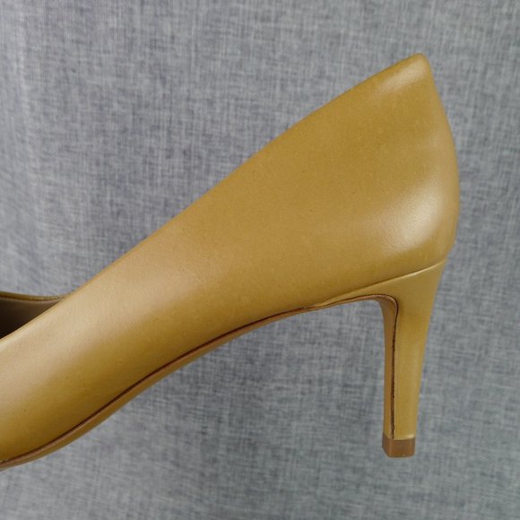 Tory Burch Nude/Tan Leather Stiletto Pumps Size 6 - Picture 11 of 16